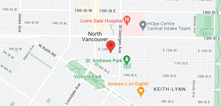 map of 207 145 E 12TH STREET